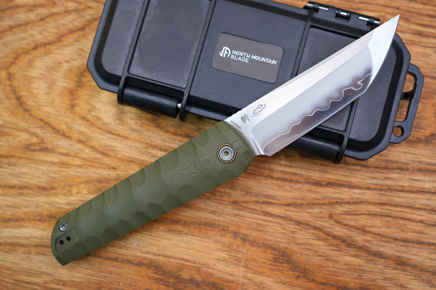 2411-GR Kick Stop Chop Plus Hidden flipper Japanese style tactical tanto folding knife