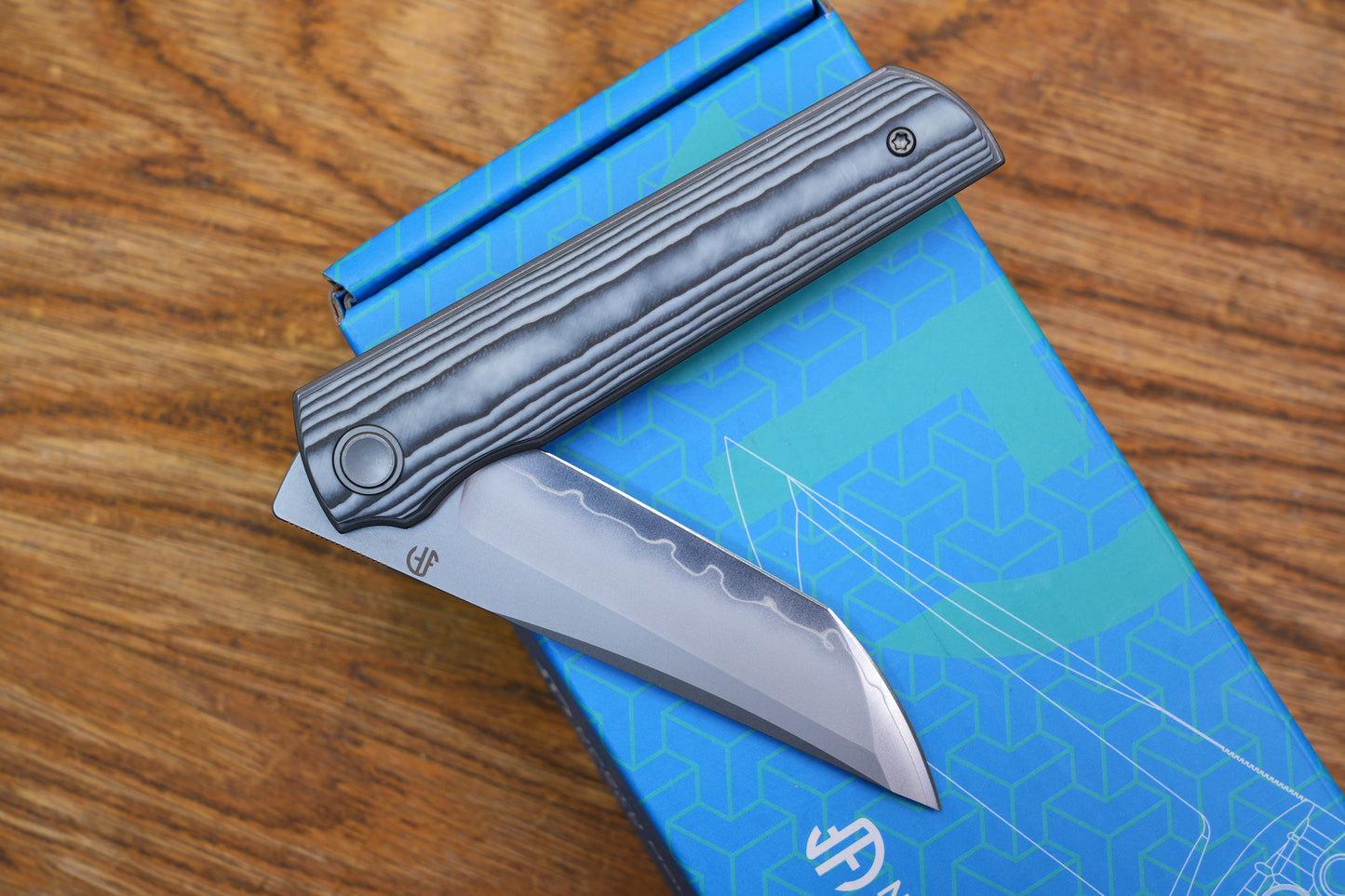 Chop Quartz carbon fiber Forged three-layer blade