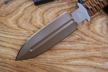 JW Brown 3V heavy-duty double-edged tactical knife