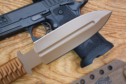 JW Brown 3V heavy-duty double-edged tactical knife