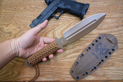 JW Brown 3V heavy-duty double-edged tactical knife