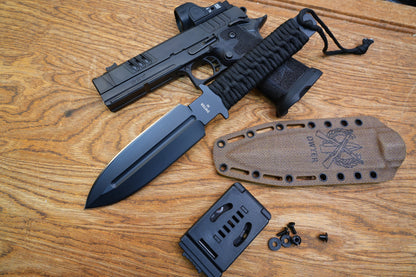 JW Brown 3V heavy-duty double-edged tactical knife