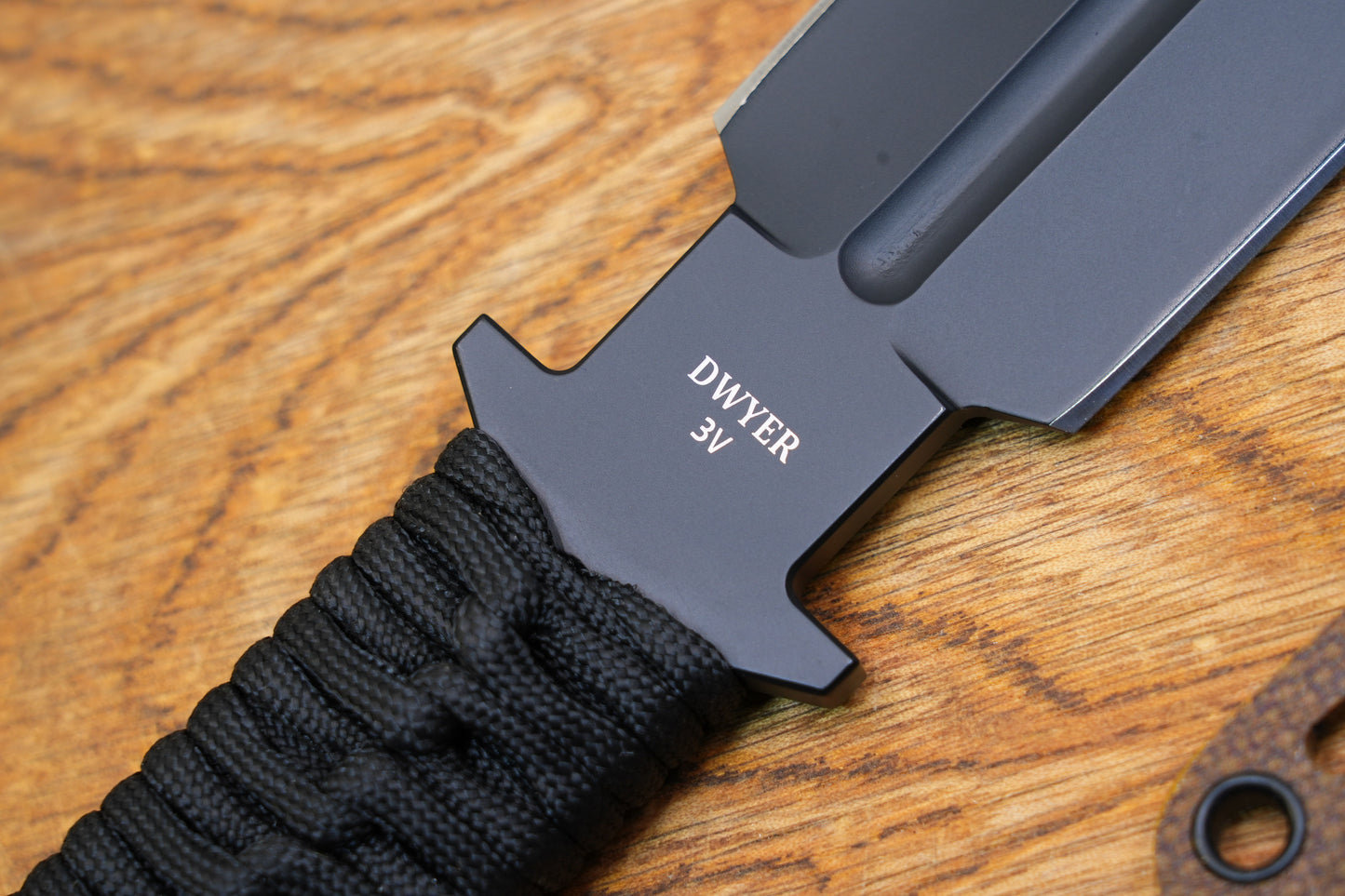 JW Black 3V Heavy-Duty Double-Edged Tactical Knife