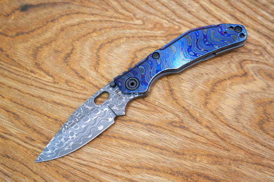 BBNM VegasForge AMERICAN MADE DAMASCUS STEEL Zirconium alloy Damascus