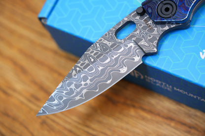 BBNM VegasForge AMERICAN MADE DAMASCUS STEEL Zirconium alloy Damascus