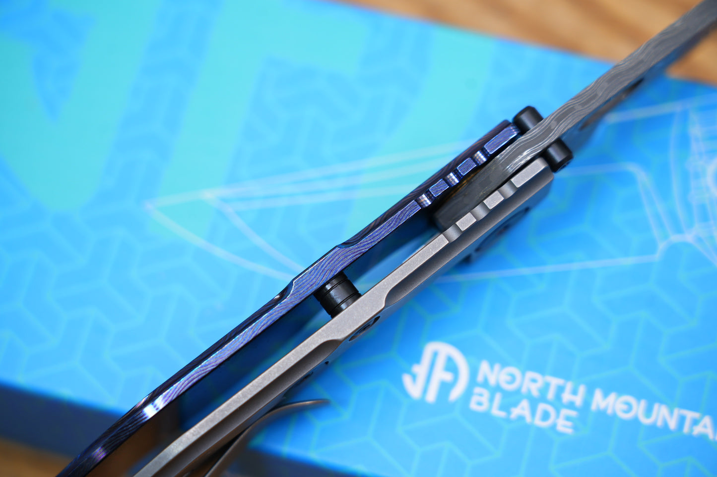 BBNM VegasForge AMERICAN MADE DAMASCUS STEEL Zirconium alloy Damascus