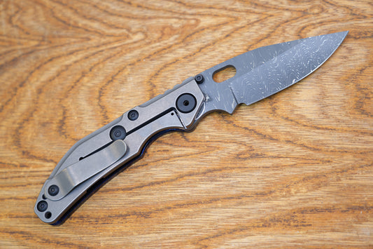 BBNM VegasForge AMERICAN MADE DAMASCUS STEEL Zirconium alloy Damascus