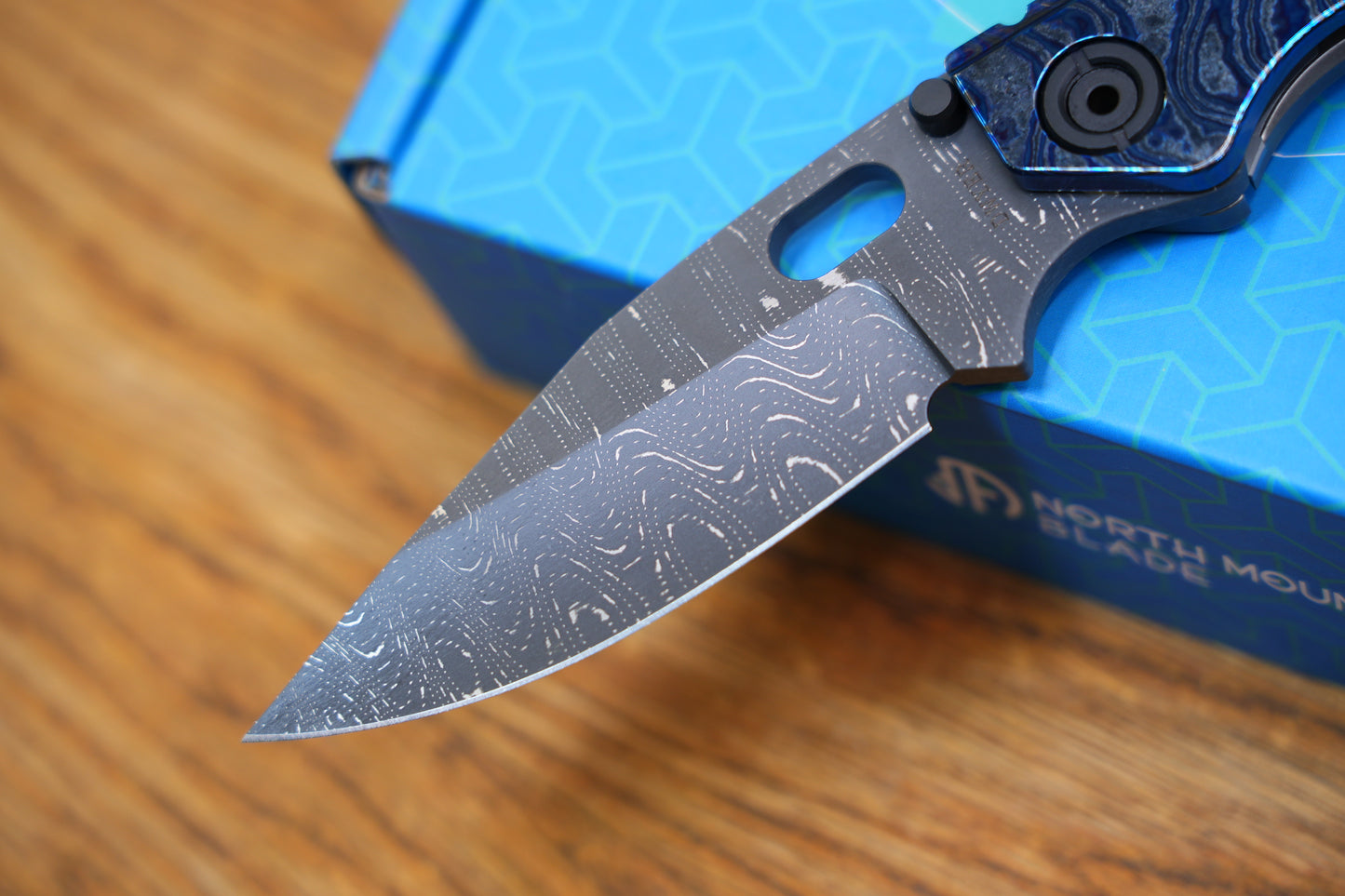BBNM VegasForge AMERICAN MADE DAMASCUS STEEL Zirconium alloy Damascus
