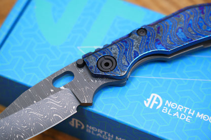 BBNM VegasForge AMERICAN MADE DAMASCUS STEEL Zirconium alloy Damascus