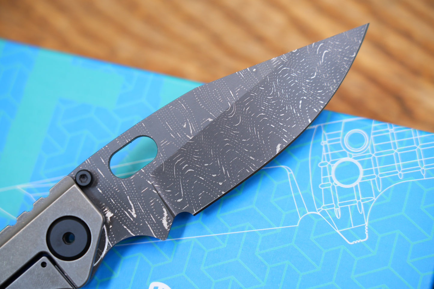 BBNM VegasForge AMERICAN MADE DAMASCUS STEEL Zirconium alloy Damascus