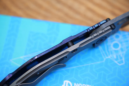 BBNM VegasForge AMERICAN MADE DAMASCUS STEEL Zirconium alloy Damascus