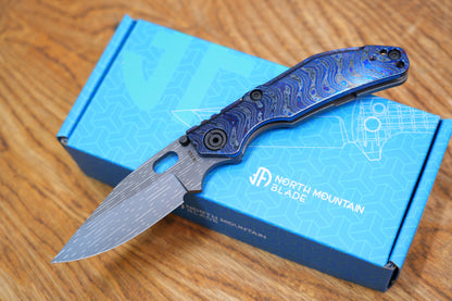 BBNM VegasForge AMERICAN MADE DAMASCUS STEEL Zirconium alloy Damascus