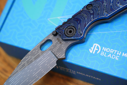 BBNM VegasForge AMERICAN MADE DAMASCUS STEEL Zirconium alloy Damascus