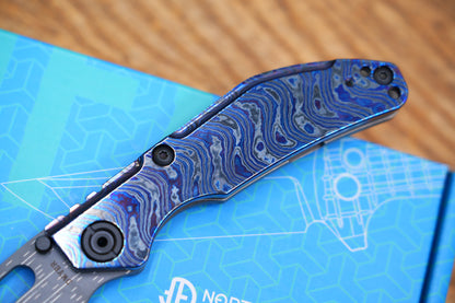 BBNM VegasForge AMERICAN MADE DAMASCUS STEEL Zirconium alloy Damascus