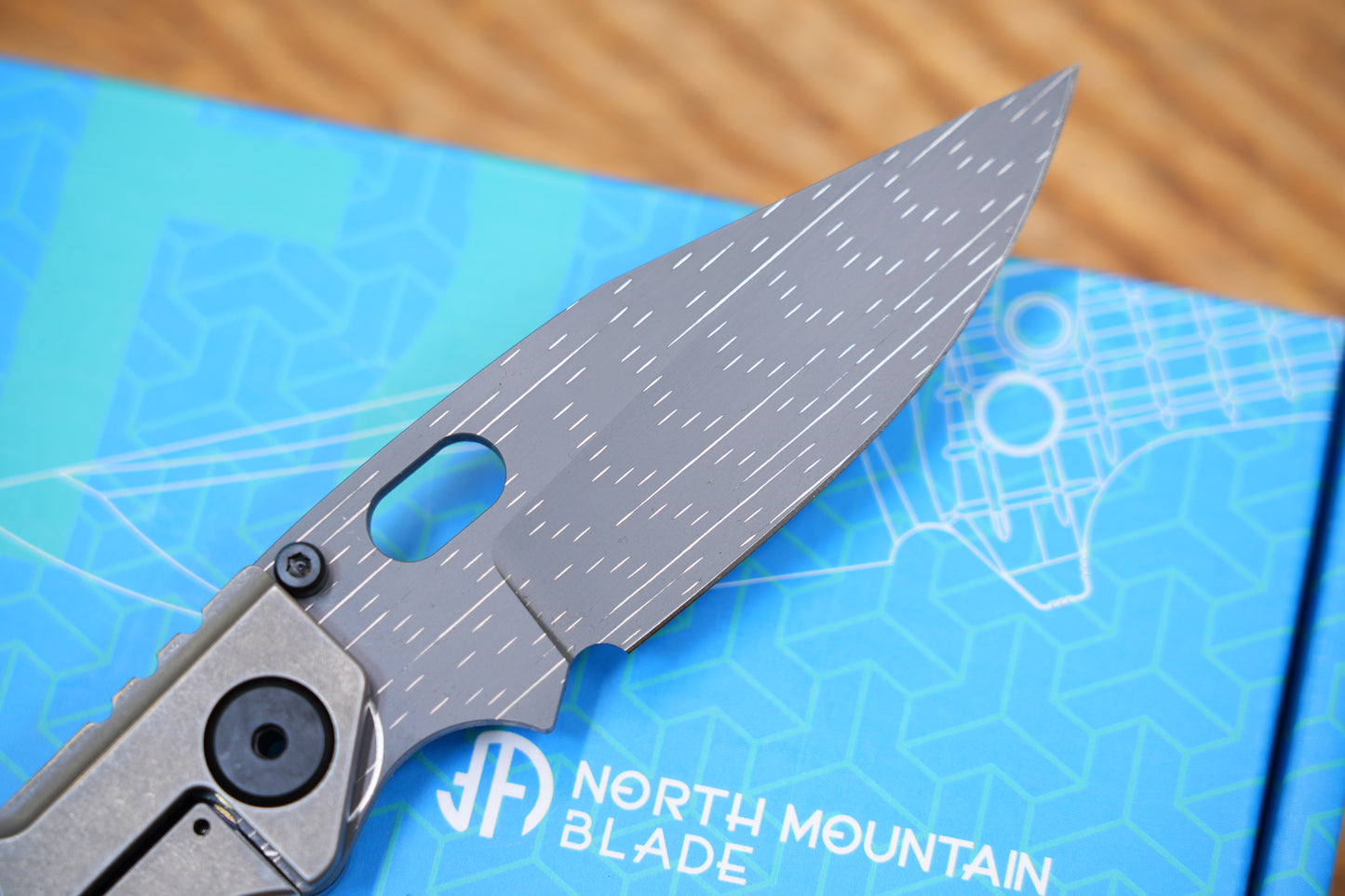 BBNM VegasForge AMERICAN MADE DAMASCUS STEEL Zirconium alloy Damascus