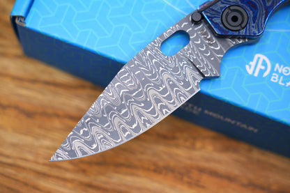 BBNM VegasForge AMERICAN MADE DAMASCUS STEEL Zirconium alloy Damascus
