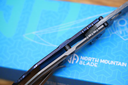 BBNM VegasForge AMERICAN MADE DAMASCUS STEEL Zirconium alloy Damascus