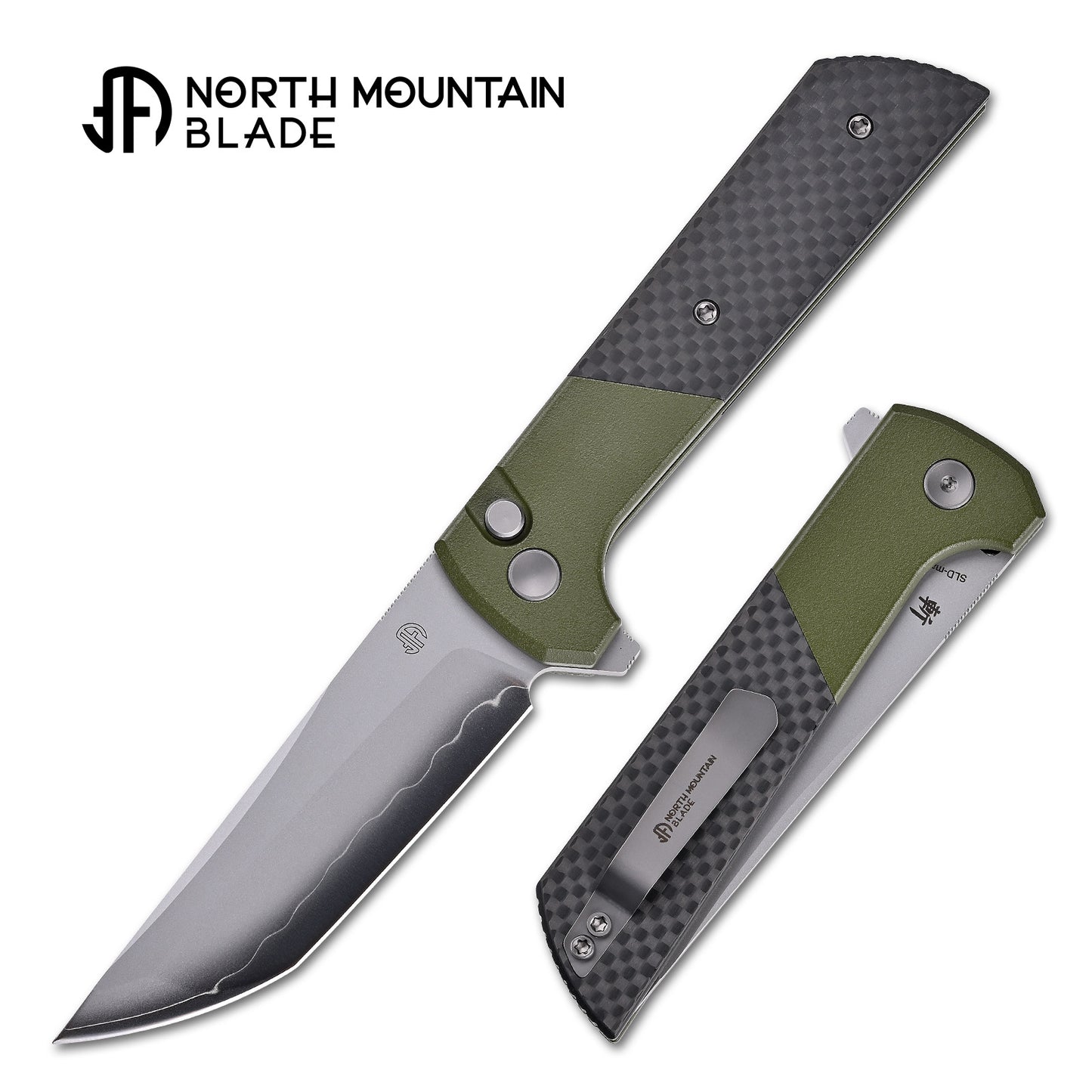 2407-SPGRCF Matte painted green aluminum alloy handle