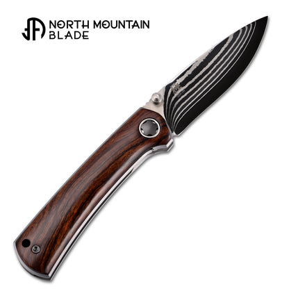 2528-IW new "Ultra" Desert Ironwood Modern Mini Pocket Knife Quick-Open Design