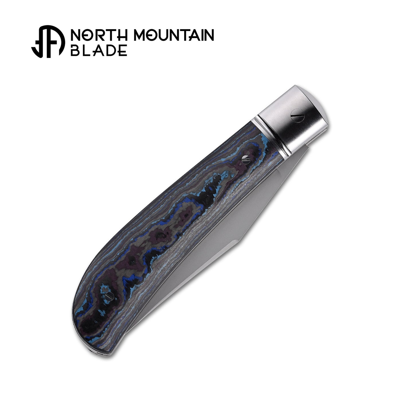 2531-BLCF Thin Classic Lanny Gentleman Pocket Knife Blue Ceramic Carbon Fiber