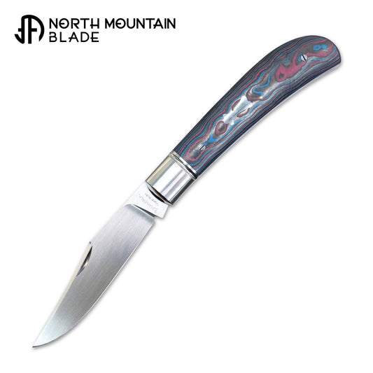 【Lanny】Handcrafted Pocket Knife – M390 Hand-Satin Blade, Ceramic Carbon Fiber Handle, Non-Locking