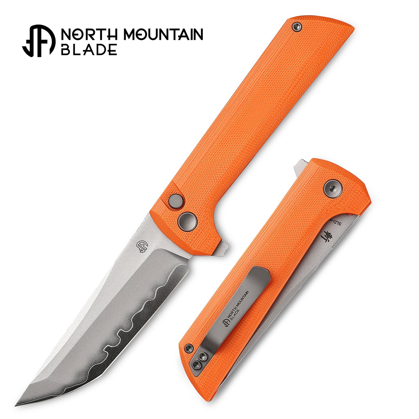 Chop 2 Orange G10 real SAN MAI SLD-Magic Japanese TANTO style tactical folding knife