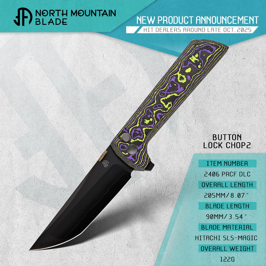 2406-PRCF-DLC Chop2 Joker Color Ceramic Carbon Fiber New .45-style thumb disc