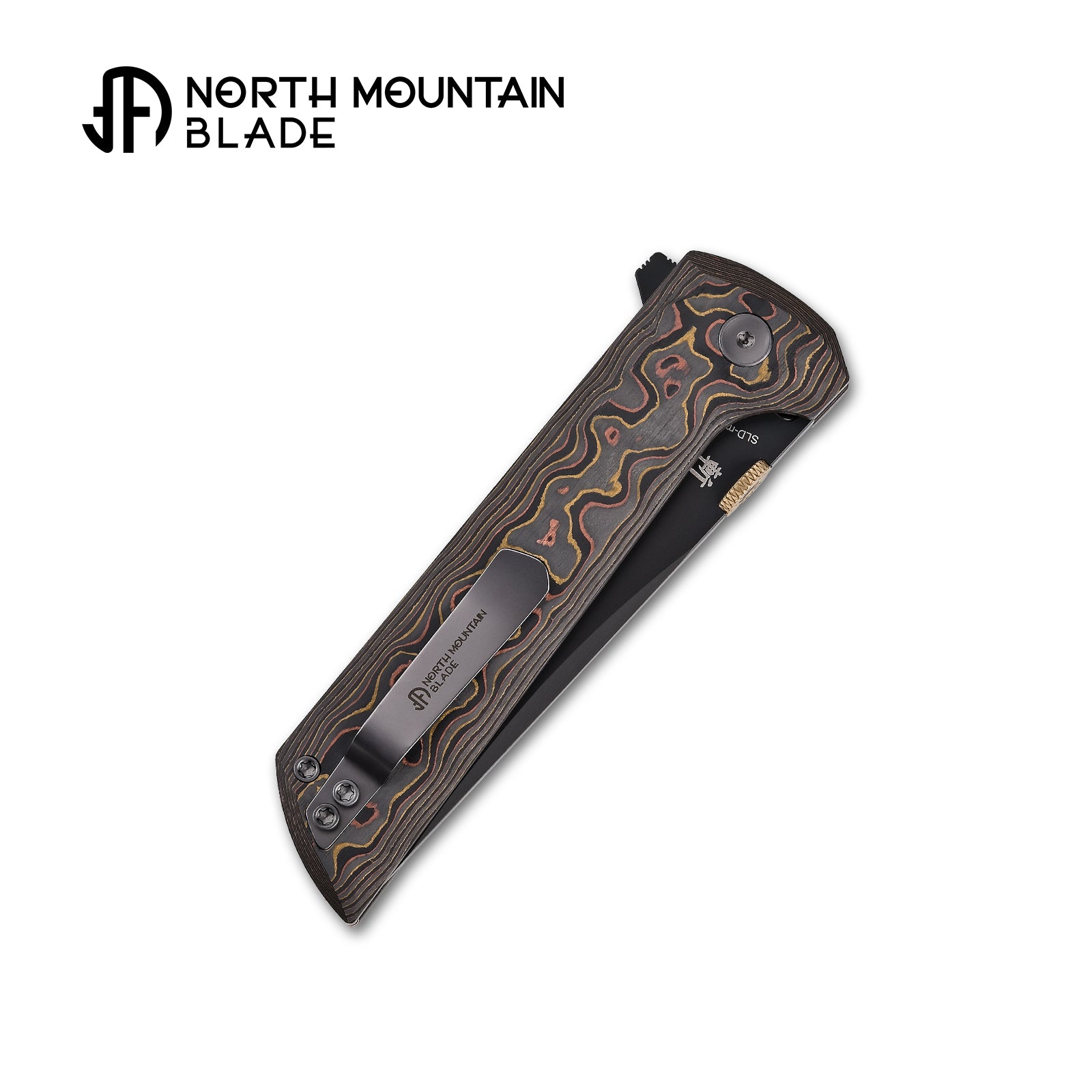 2406-CUCF-DLC Chop2 Copper-inlaid Carbon Fiber New .45-style thumb