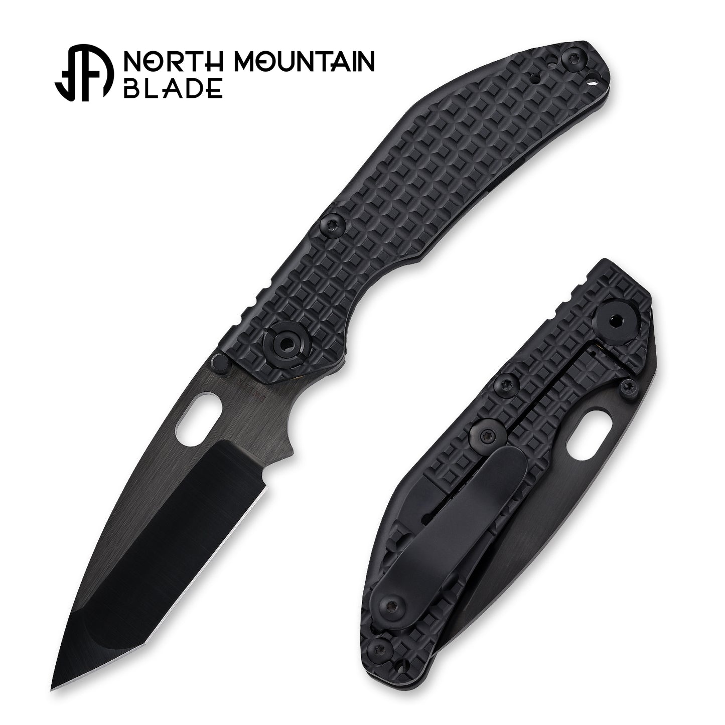 BBNM Tanto CPM-3V DLC Blade Hand-Polished Dwyer Design Shadow Edition