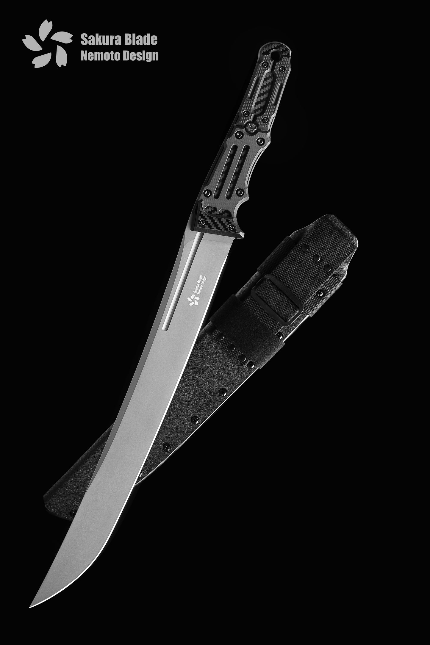 Couteau tactique Wakizashi Sakura Blade Nemoto Design