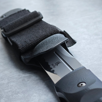 Nemoto Design FB01, SLD-MAGIC Steel Fixed Blade Knife, Kydex Sheath, Sakura Blade