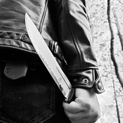 Nemoto Design FB01, SLD-MAGIC Steel Fixed Blade Knife, Kydex Sheath, Sakura Blade