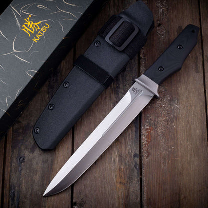 Nemoto Design FB02, SLD-MAGIC Steel short sword, Kydex Sheath, Sakura Blade