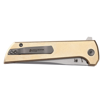 Chop 2 2403-G Aluminum bronze handle CNC Exclusive SLD-Magic Tanto grid