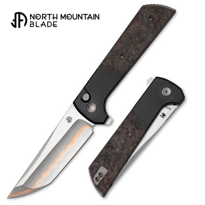Chop2 2407-Forged copper blade 7075 Aluminum Handle copper carbon fiber