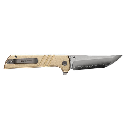 Chop 2 2403-S Aluminum Bronze handle chop2 Stripe SLD-Magic Traditional Japanese tactical folding knife