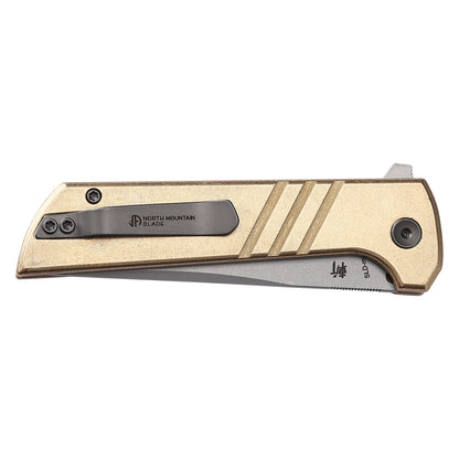 Chop 2 2403-S Aluminum Bronze handle chop2 Stripe SLD-Magic Traditional Japanese tactical folding knife