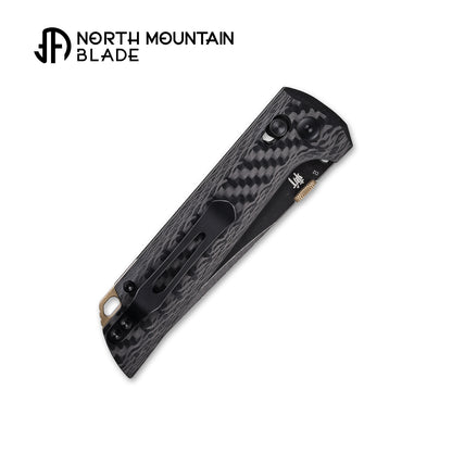2406-CF-D2BK Crossbar Lock Knife D2 Steel Japanese-style tactical folding knife