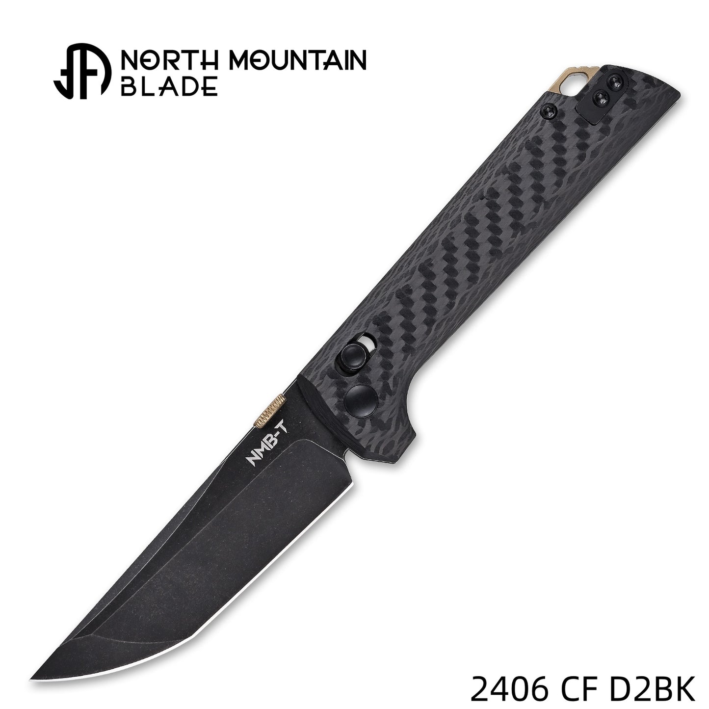 2406-CF-D2BK Crossbar Lock Knife D2 Steel Japanese-style tactical folding knife