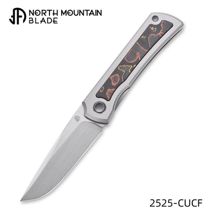 Sun 2525-CUCF MINI Folding Knife Ti Handle M390 Blade hand-brushed finish