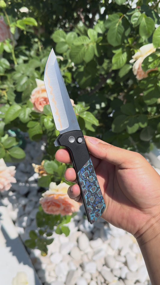 Chop 2407-BLCF-5 Blue Galaxy Ceramic Carbon Fiber