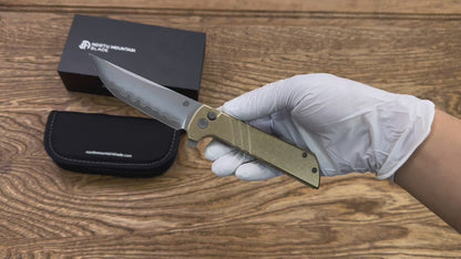 Chop 2 2403-S Aluminum Bronze handle chop2 Stripe SLD-Magic Traditional Japanese tactical folding knife
