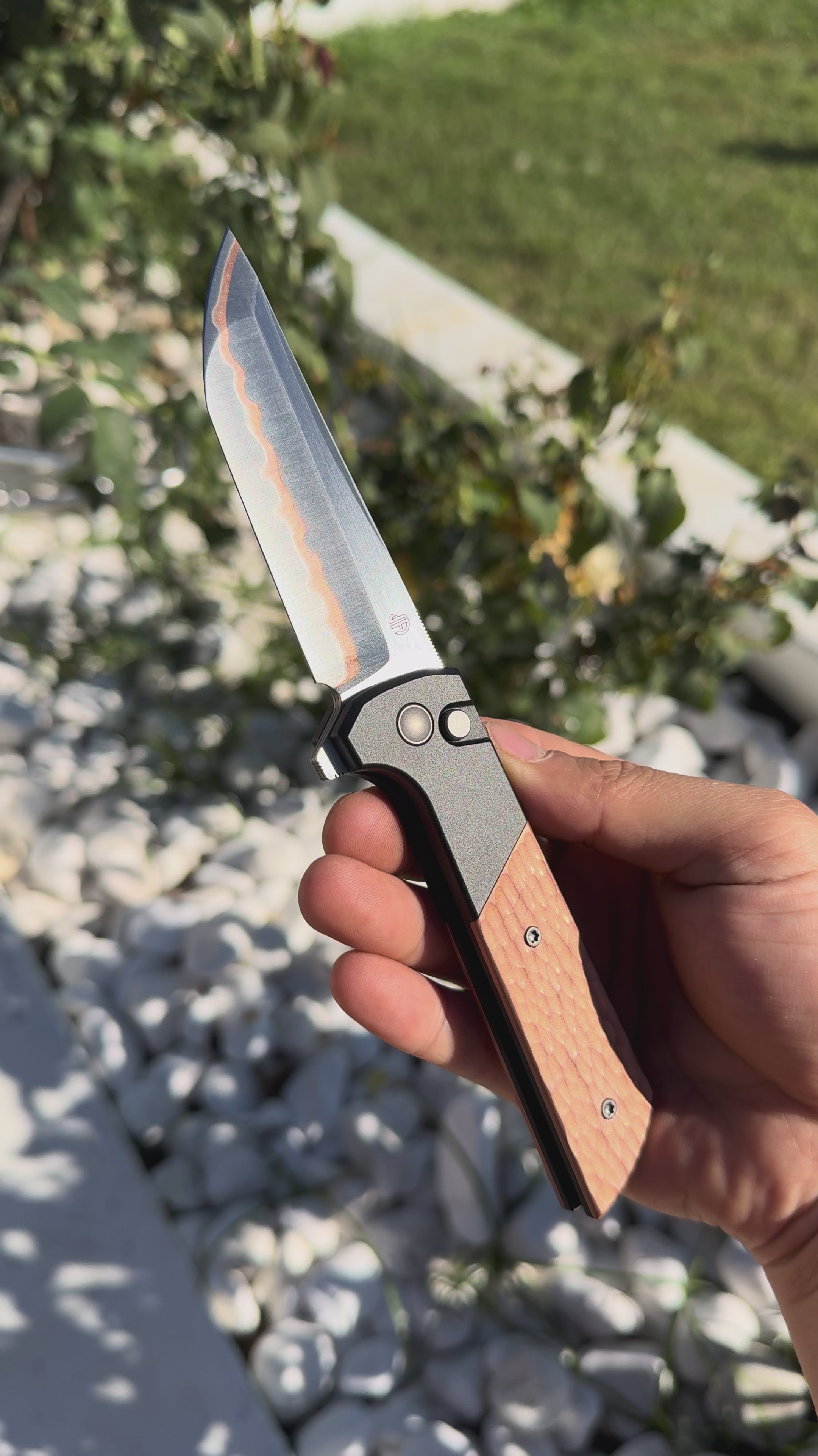 Chop2 2407-CUHM-5 Forged copper blade 7075 Aluminum Handle copper