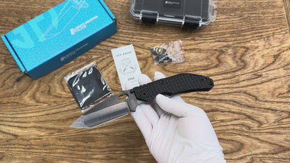 BBNM 2522-DT Tanto CPM-3V DLC Blade Hand-Polished Dwyer Design Shadow Edition